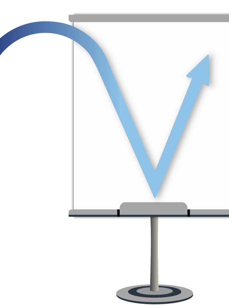 Flipchart Kommunikation Botschaft auf einem Flipchart.
